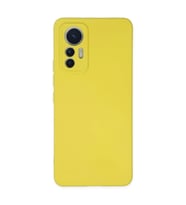 Xiaomi Mi 12 Lite Kılıf Nano İçi Kadife Silikon - Sarı