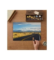 Issız Kara yolu Tasarımı 240 parça Ahşap Puzzle Ahşap Kutuda MP07776