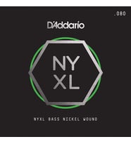 DADDARIO NYXLB080 BASS TEK TEL, NYXL SERİSİ, NİKEL SARIM, 0.080