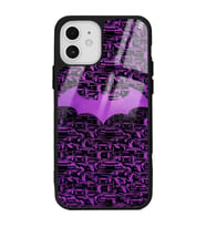 iPhone 12 Pro Lila Batman Tasarımlı Glossy Telefon Kılıfı