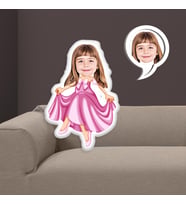 eJOYA Kişiye Özel Fotoğraflı Renkli Barbie Yastık 116131