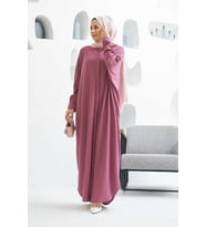 6571-Ancelina Abaya Lila
