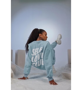 Markano Fluffy Sweatshirt Mavi