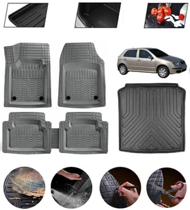 Skoda Fabia Station Wagon 1999-2007 Uyumlu Paspas Araca Özel Bagaj Havuzu MBS Gri