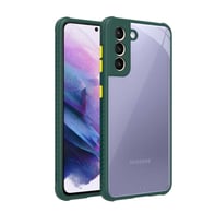 Samsung Galaxy S21 Uyumlu Kılıf Zore Kaff Kapak (Koyu Yeşil)