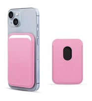 Apple iPhone 15 Plus 6.7'' Deri Cüzdan MagSafe Pembe