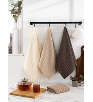 Mutfak Havlu Şal Seti 4 lü Ramla SoftLine Çizgili Dokuma Renkli - 40x65 cm (Model 1)