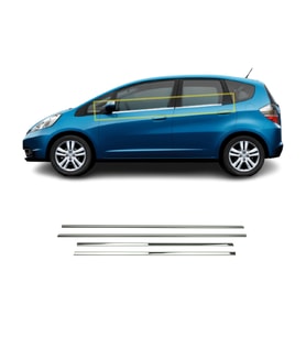 Honda Jazz Krom Cam Çıtası 4 Prç. 2009-2013 P.Çelik