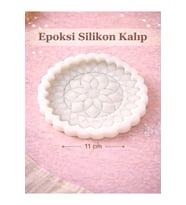 Küçük Mandala Model Silikon Kalıp İçten İçe 11 cm