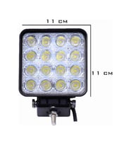 Off Road Sis Farı Sis Lambası 16 Led Kare 2'lİ Paket BEYAZ