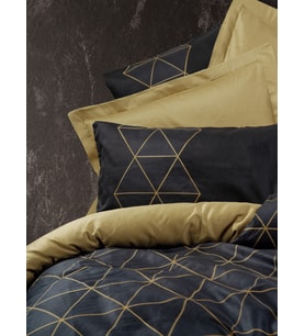 Cotton Box Dark Çift Kişilik Nevresim Takımı Veta Gold