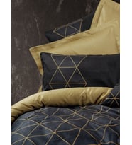 Cotton Box Dark Çift Kişilik Nevresim Takımı Veta Gold