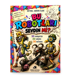 BU ROBOTLARI SEVDİN Mİ? 30 KARAKTER • 30 HİKÂYE • 30 BOYAMA