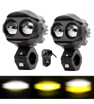 Motosiklet Sis Led Beyaz ve Sarı ışık ( 2 Adet Led, 1 Adet Anahtar )