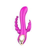 VETIRY Triple Curve Şarjlı 3 in 1 Rabbit Vibratör