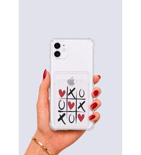iPhone 11 Kartlıklı XoXO Desenli Kılıf - GLST2178-4663