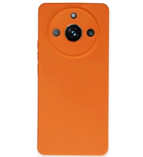 Realme 11 Pro Kılıf Nano içi Kadife Silikon - Turuncu