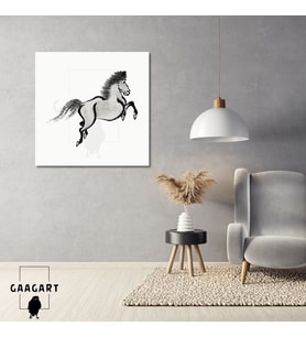 Kare Kanvas Tablo Ünlü Eserler Running Horse