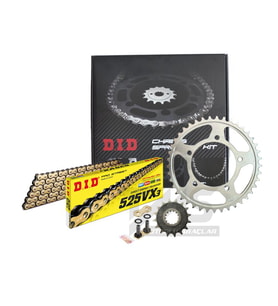 Did-Jt 2015-2020 Triumph Tiger 800 XCA Uyumlu Zincir Dişli Set Gold (Sarı) Renk