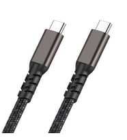 Zore 2.Jenerasyon Type-C to Type-C USB3.2 PD Data Kablosu 100W 20Gbps 4K@60Hz 0.2 Metre (Siyah)