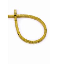 Hematit Taşı Kare Kesim Parlak Gold 4x1mm Doğal Taş Dizi