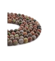 Jasper Taşı Küre Kesim Parlak 8mm Doğal Taş Dizi [AA]