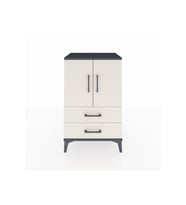 Hyperion Komodin 2 Raflı 2 Çekmeceli 2 Kapaklı 60x44x96 Antrasit-Aytaşı