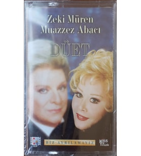 (Plak Değildir KASET tir) Zeki Müren Muazzez Abacı Düet Biz Ayrılamayız Açılmamış Jelatininde Kaset