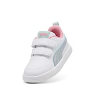 Puma Courtflexs V3 Space Belle Vlnf Cırtlı Çocuk Spor Ayakkabı BEYAZ PEMBE