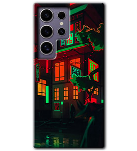 Galaxy S24 Ultra Kılıf HD Desen Baskılı Kılıf - China Street