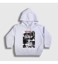 Presmono Unisex Çocuk Beyaz Eyes Anime Hunter X Hunter Kapüşonlu Sweatshirt 238039tt (Beyaz)