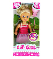 Mulvxurg  Urg02 Cute Girl Pembe Balonlu Sarışın Mini Bebek (Mulvix)