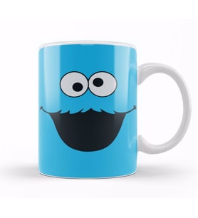 Cookie Monster Kurabiye Canavarı Kupa Bardak Porselen