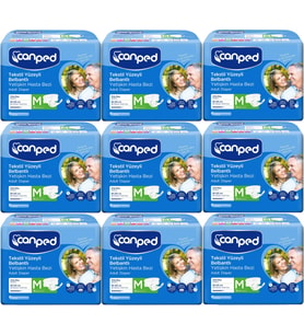 Canped Hasta Bezi Yetişkin Bel Bantlı Tekstil Yüzey M - Orta - Medium 162 (9PK*18)