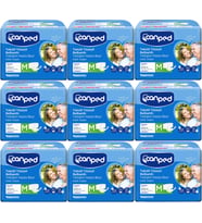 Canped Hasta Bezi Yetişkin Bel Bantlı Tekstil Yüzey M - Orta - Medium 162 (9PK*18)