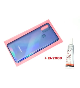 Tkgz Samsung Galaxy A21S A217 Arka Pil Batarya Kapağı (B-7000) MAVİ