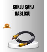 65w 4’ü 1 Arada Örgülü Hızlı Şarj Kablosu Usb-c Usb-a Çoklu Şarj Dayanıklı