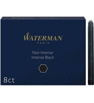 Waterman Dolmakalem Kartuşu Uzun 8'li Siyah 