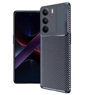 Newface Realme C75 4G Auto Focus Karbon Kapak - Lacivert