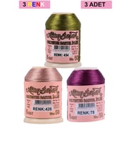 Northcity 3 Adet Altınbaşak Oya ve Dantel İpi 20 gr - Royaleks - No: 426 - 078 - 434