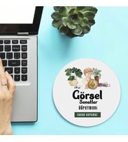 Kişiye Özel Görsel Sanatlar Öğretmenlerine Hediye Mousepad