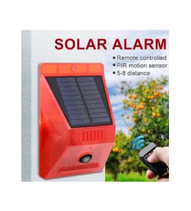 Güneş Enerjili Dış Ortam,Garaj,Çiftlik,Bağ-Bahçe-Tarla,Kümes,Ahır İçin Ybani Hyavna Kovucu Sensörlü Işıklı Alarm