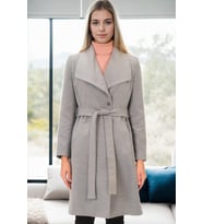 Z6639 DEWBERRY BAYAN PALTO-GRİ-2