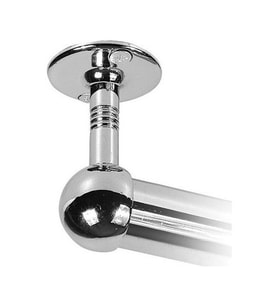 Askı Borusu Bağlantı Flanşı 25mm Kapalı (2 Adet) (Gümüş)