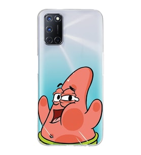 Oppo A52/A72/A92 Uyumlu Patrick Star Desenli Şeffaf Telefon Kılıfı