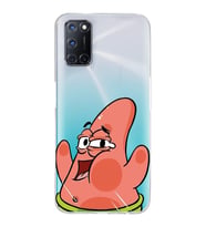 Oppo A52/A72/A92 Uyumlu Patrick Star Desenli Şeffaf Telefon Kılıfı