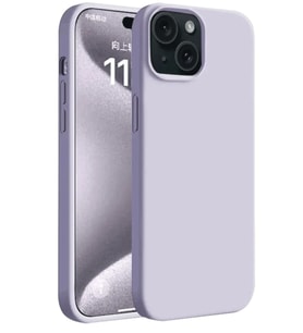 iPhone 15 Plus Kılıf First Silikon - Lila