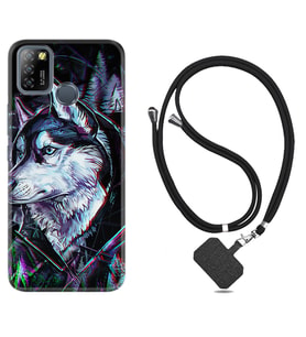 INFINIX Smart 4 5 6 Zero 8 S5 Pro Kılıf Boyun Askılı Silikon Dog Eyes 1761