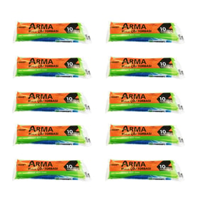 Arma Standart Büyük Boy 50 Litre Çöp Torbası Poşeti / 65 x 80 Cm - Mavi - 10 Adetlik 10 Rulo