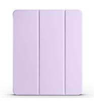 Apple iPad Pro 12.9 2022 M2 Uyumlu Zore Smart Cover Kalem Bölmeli Standlı 1-1 Kılıf (Lila)